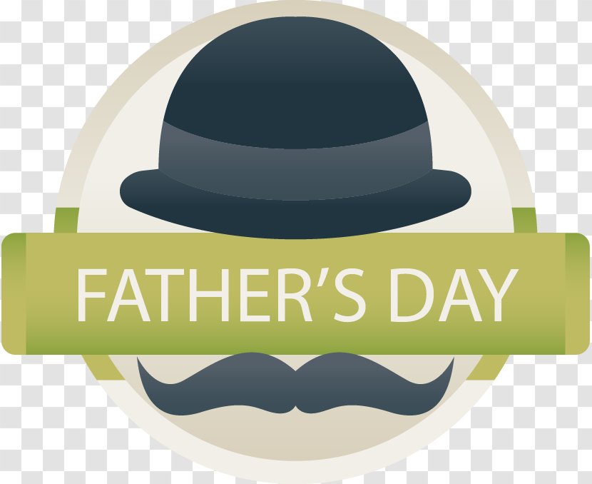 Fathers Day W Cellar Gift Clearly - Letters Painted Green Ribbon Hat Beard Transparent PNG