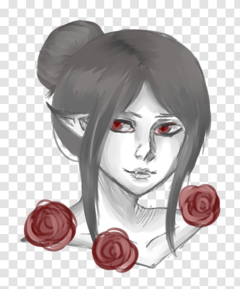 Drawing Rose Family Character /m/02csf - Flower Transparent PNG