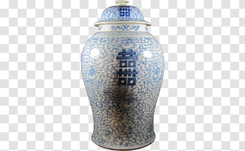 Urn Ceramic Blue And White Pottery Vase Porcelain Transparent PNG