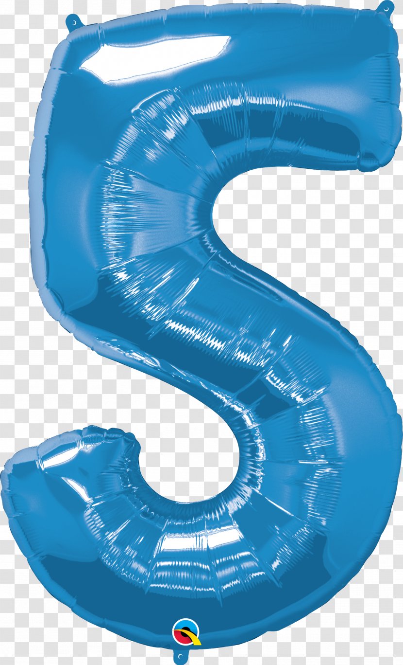 Balloon Party Birthday Blue Anniversary - Number Transparent PNG