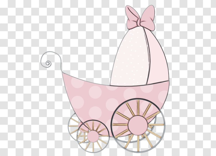 Pink Vehicle Carriage Baby Products Transparent PNG