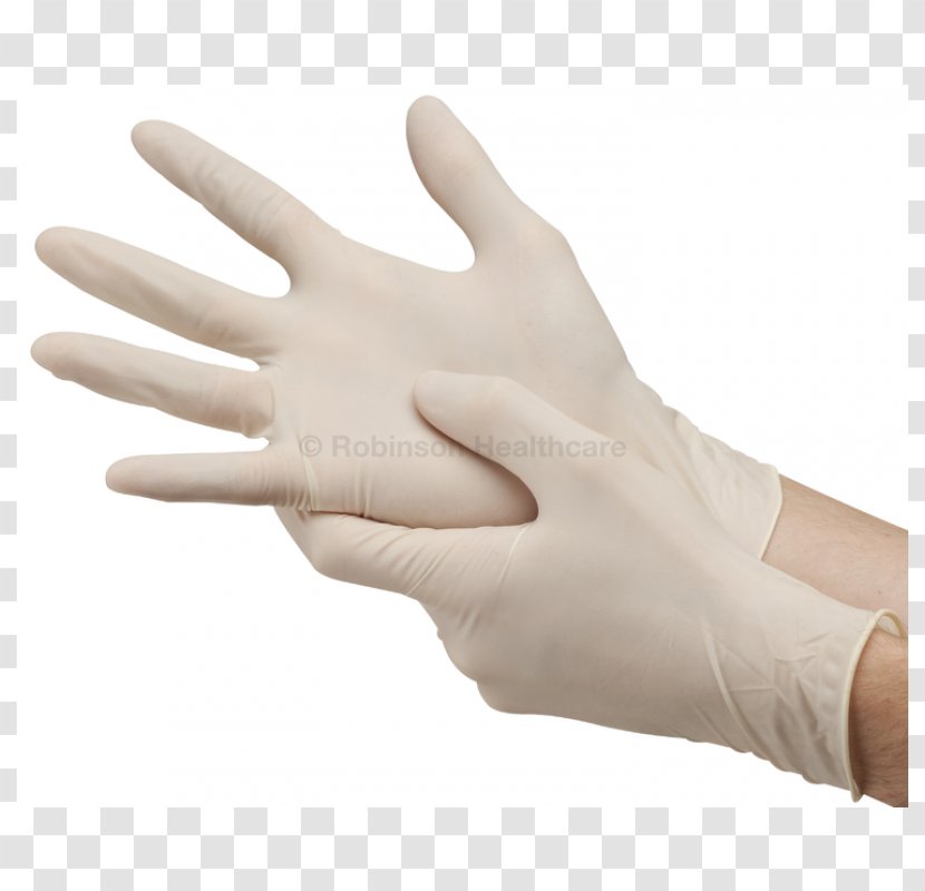 Medical Glove Latex Natural Rubber Hand - Safety - Gloves Transparent PNG