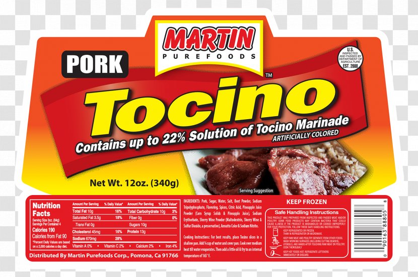 Tocino Longaniza Tapa Fried Rice Pork - Philippine Adobo Transparent PNG