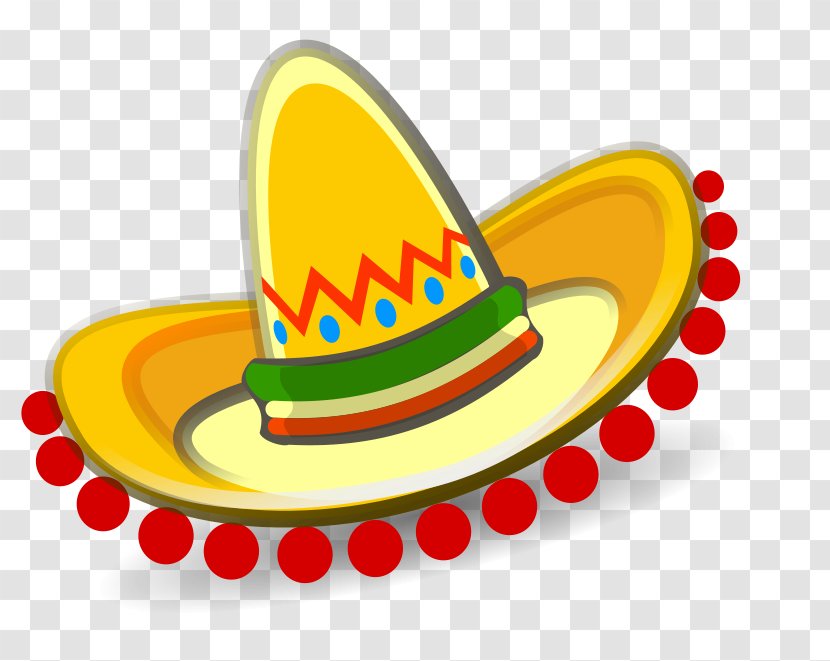 Mexican Hat Cuisine Sombrero Mexicans Clip Art - Yellow - Christmas Taco Cliparts Transparent PNG