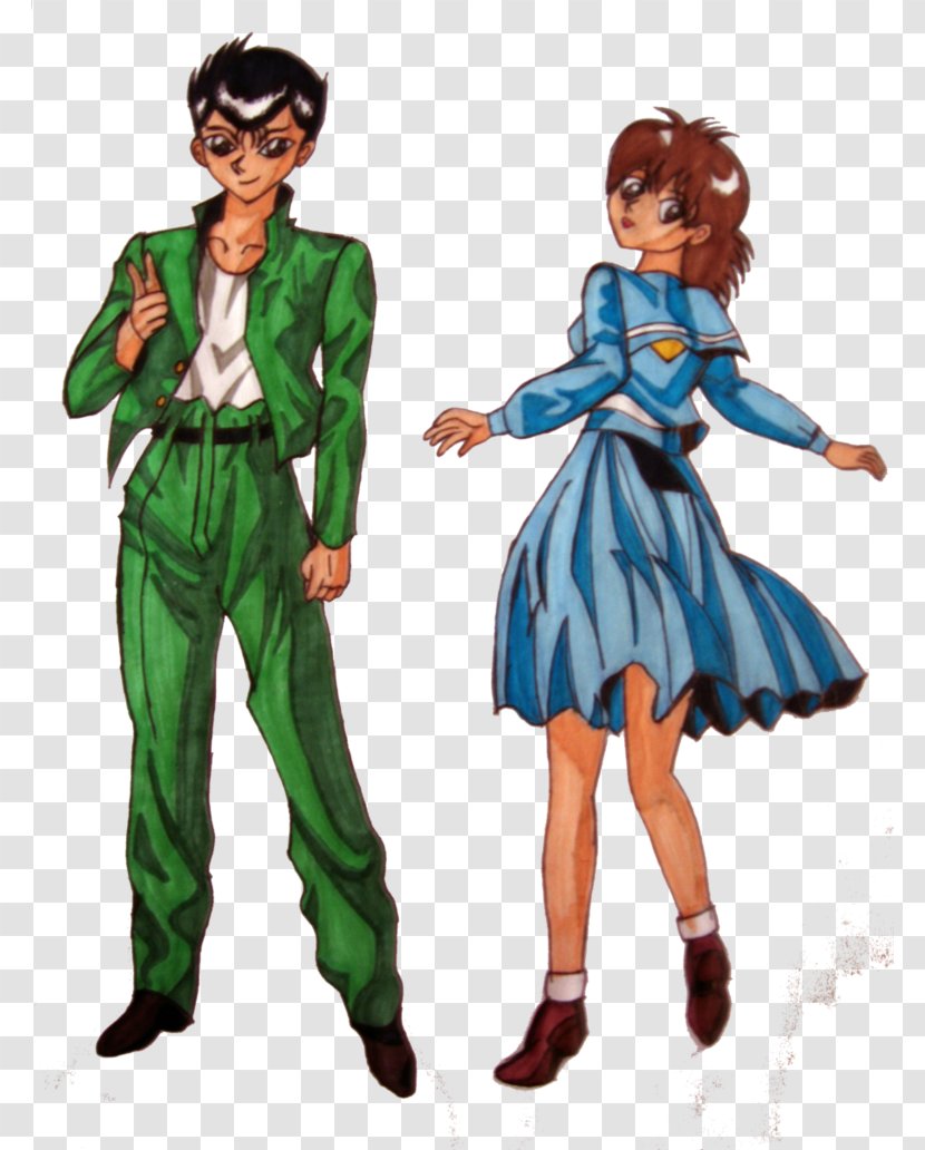 Yusuke Urameshi Hiei Kazuma Kuwabara Kurama Yu Hakusho - Cartoon - Heart Transparent PNG