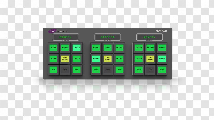 19-inch Rack Router Control Panel Room - Broadcast Transparent PNG
