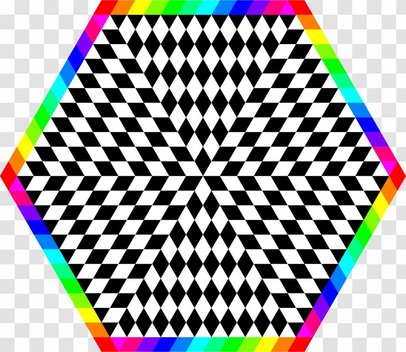 Hexagon Triangle Rainbow Color Clip Art - Point Transparent PNG