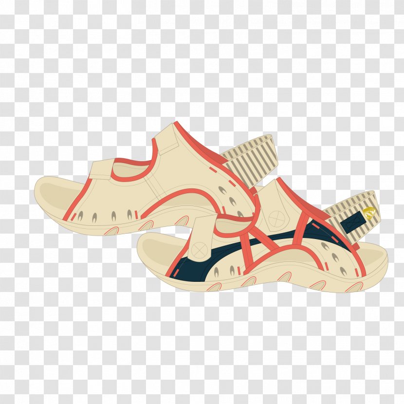 Shoe Sandal Walking Pattern - Simple Sandals Transparent PNG