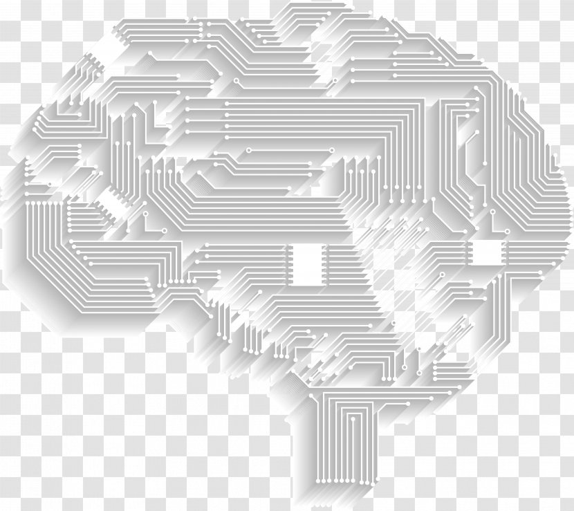Electronics Circuit Diagram Electrical Network Electronic Component - Black And White - Brain Transparent PNG