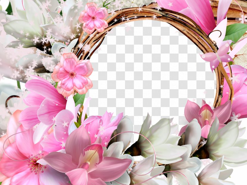 Flower Desktop Wallpaper - Arranging - Photo Frame Transparent PNG