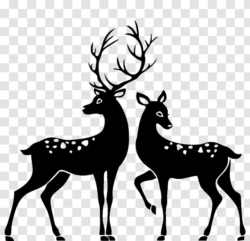 White-tailed Deer Reindeer Roe Clip Art - Seneca White Transparent PNG