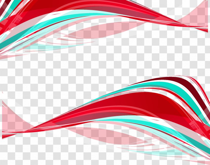 Wave Line Template - Cdr - Colorful Stripes Transparent PNG