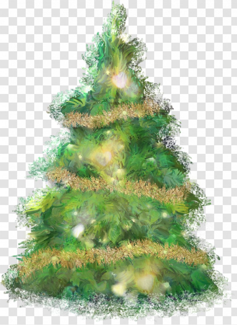 Christmas Tree Ornament Lights Clip Art - Spruce - 123 Transparent PNG