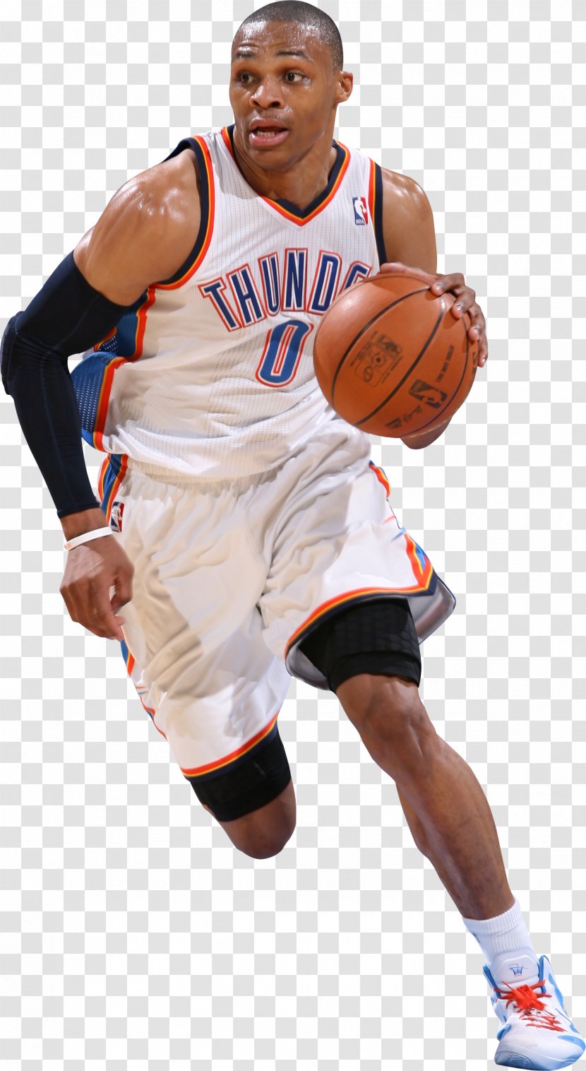 Russell Westbrook Oklahoma City Thunder NBA Basketball Slam Dunk - Nba Transparent PNG