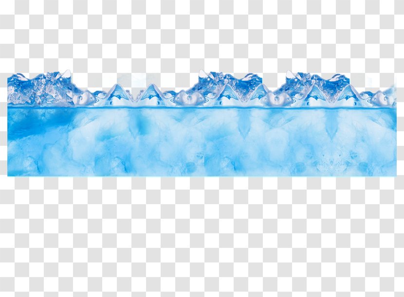 Ice Cube Summer - Blue Transparent PNG