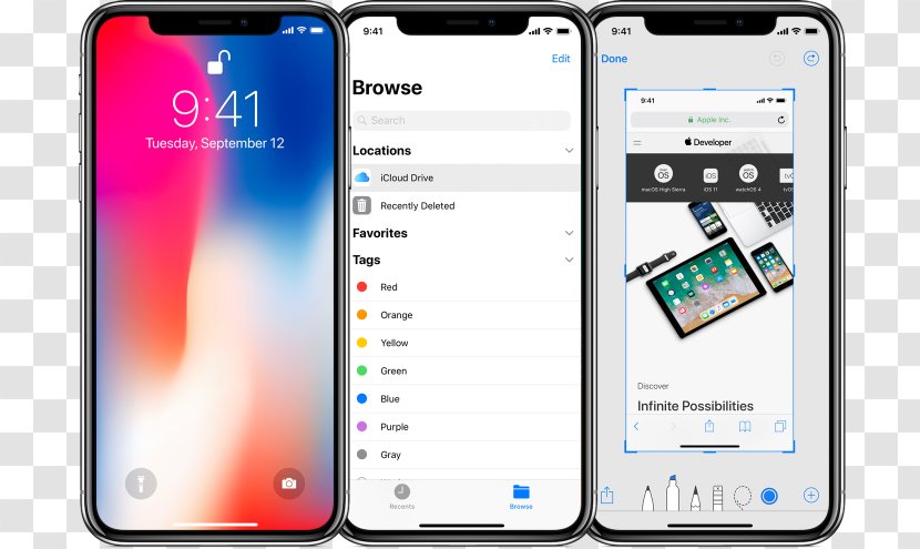 Feature Phone IPhone X Smartphone 7 - Mobile Phones - Apple Worldwide Developers Conference Transparent PNG