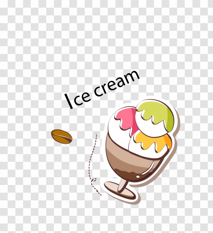 Ice Cream Dim Sum Bakery Dessert - Drinkware - Cartoon Transparent PNG