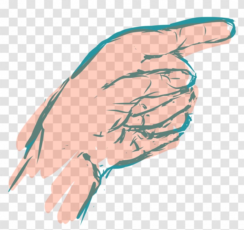 Hand Model Finger Arm Art - Tree - Pointing Transparent PNG