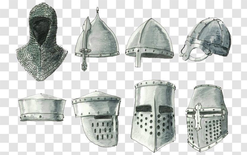 Middle Ages Helmet Knight Components Of Medieval Armour Great Helm Transparent PNG