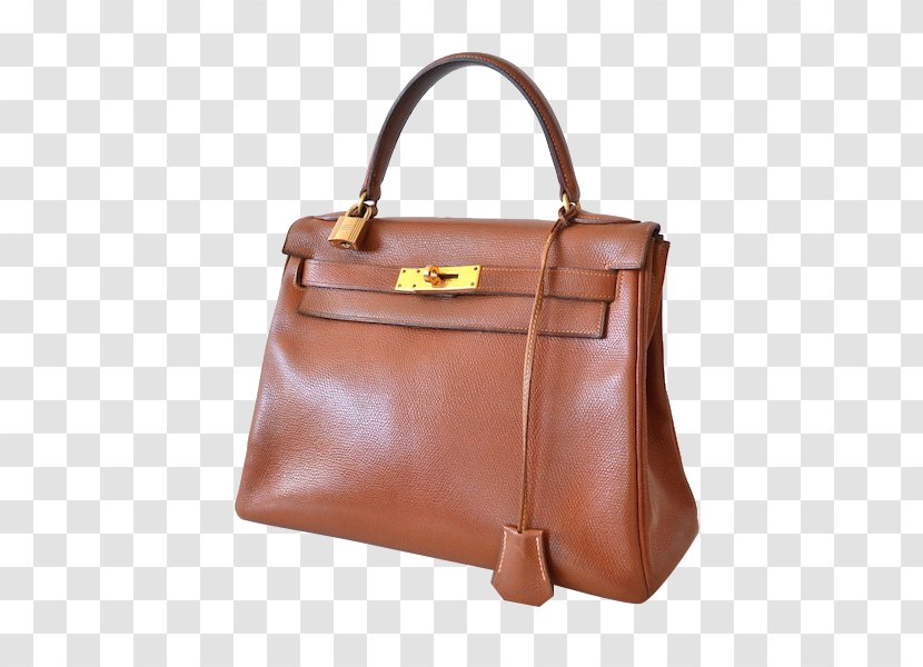 Tote Bag Leather Caramel Color Brown Strap Transparent PNG