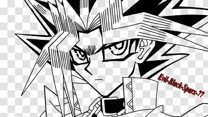 Yugi Mutou Line Art Drawing Yu-Gi-Oh! - Tree - Wars Transparent PNG