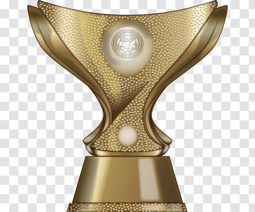 Russian Super Cup Trophy Russia National Football Team - Brass Transparent PNG