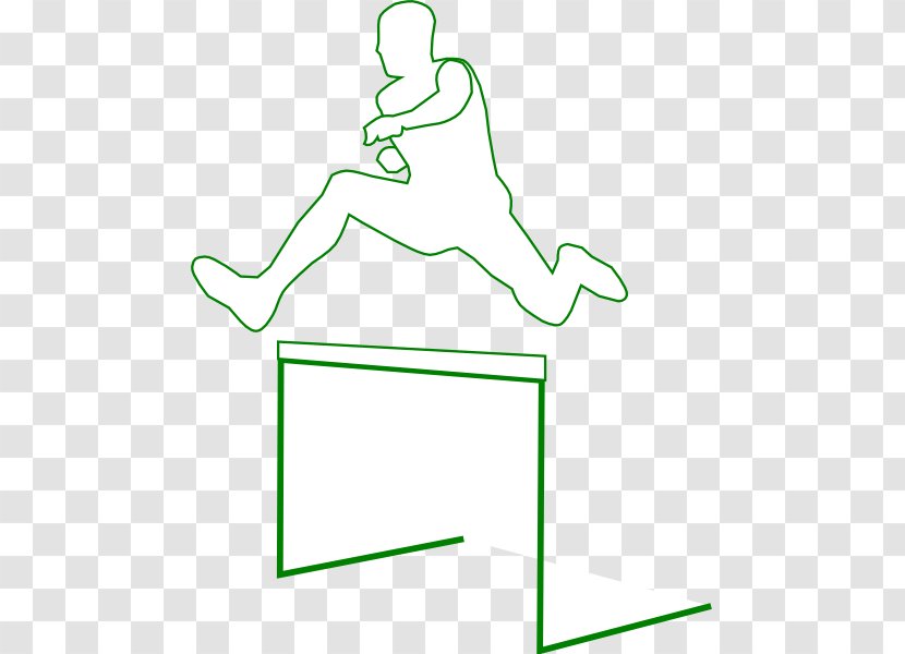 Hurdling Clip Art Drawing Image Steeplechase Runner - Small Hurdles Transparent PNG