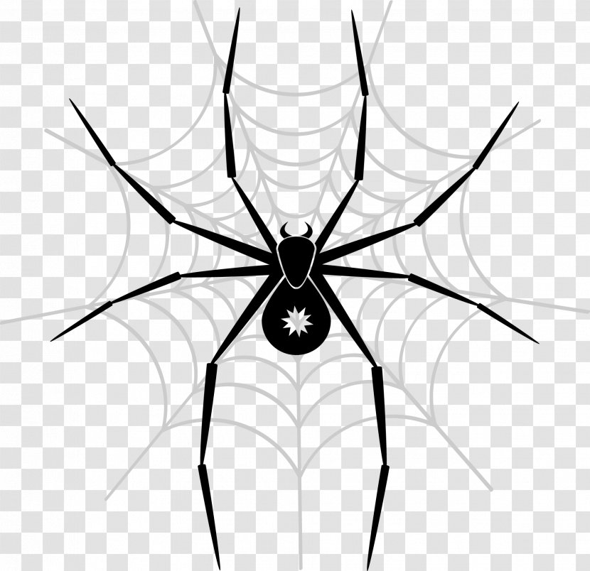 Spider-Man Redback Spider Clip Art - Tangle Web - Cartoon Vector Transparent PNG