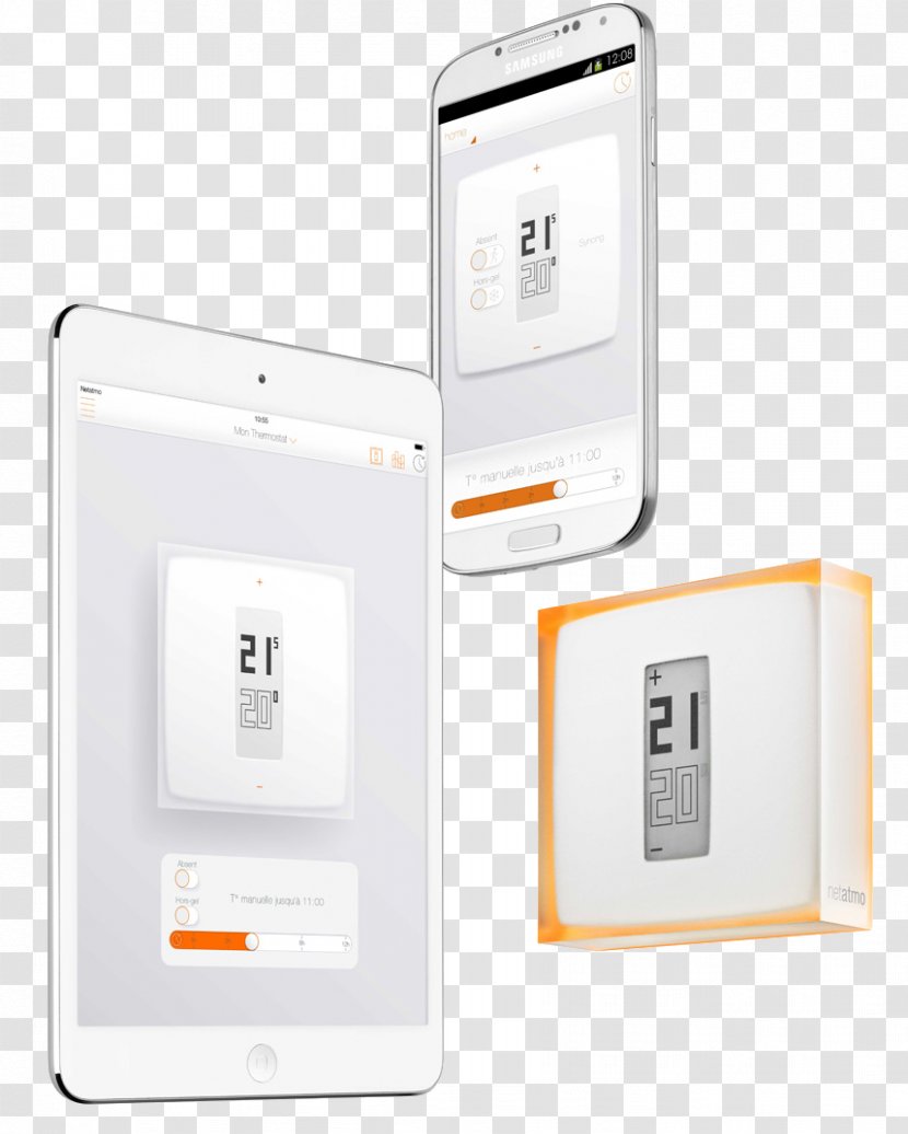 Netatmo Smart Thermostat Mobile Phones Smartphone Transparent PNG