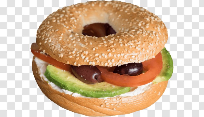 Hamburger Breakfast Sandwich Ham And Cheese Veggie Burger Pan Bagnat - Bagel Transparent PNG