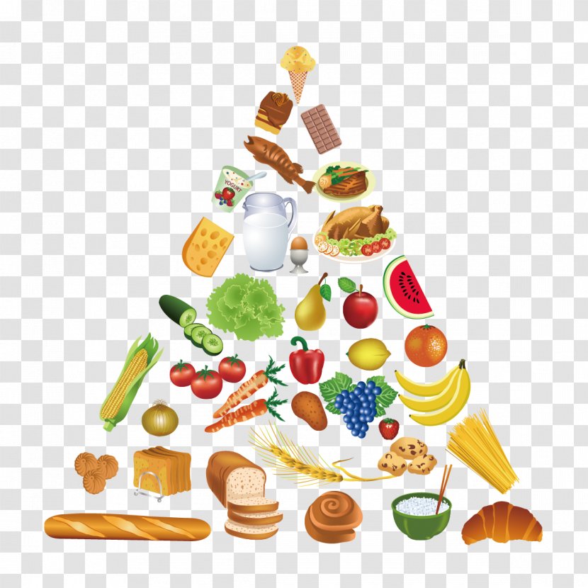 Food Pyramid Healthy Eating Clip Art - Vegetables And Bread Transparent PNG