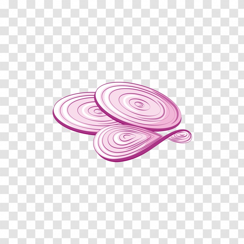 Onion Drawing Cartoon - Magenta - Purple Cut Onions Transparent PNG
