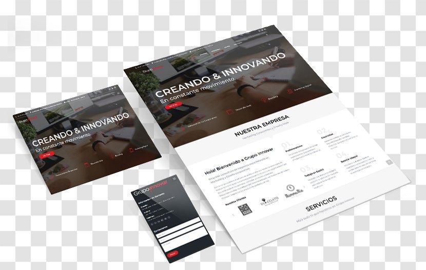 Grupo Innovar - Business - Marketing Y Diseño Web Thrive Design BrandWebsite Mockup Free Transparent PNG