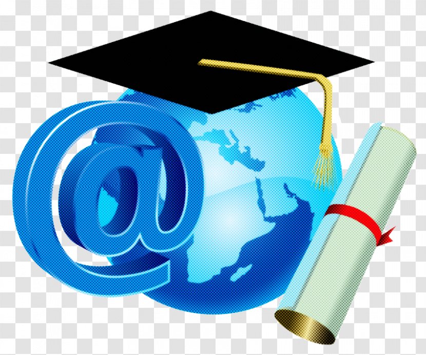 Graduation - Headgear - Electric Blue Academic Certificate Transparent PNG