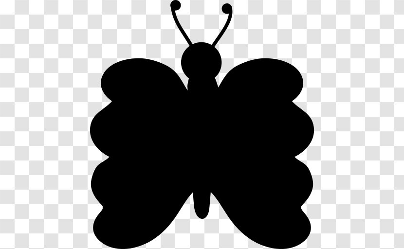 Butterfly Cartoon - Insect - Wing Blackandwhite Transparent PNG