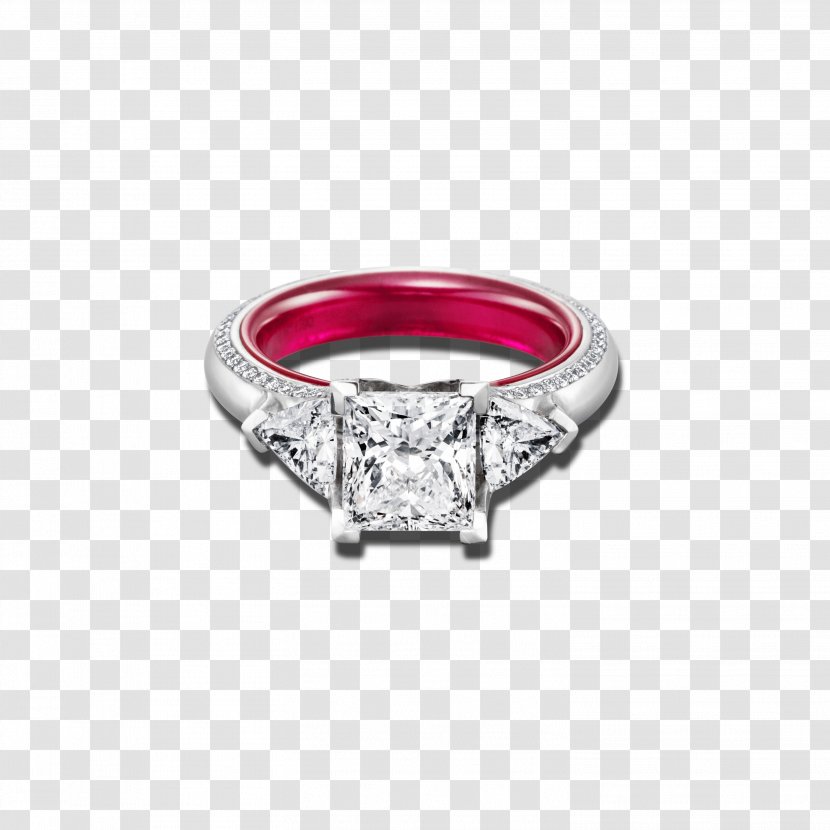 Ring Ruby Body Jewellery Silver - Fashion Accessory Transparent PNG