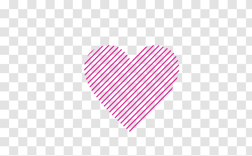 Line Pink M Heart Font - Flower - Stripes Transparent PNG