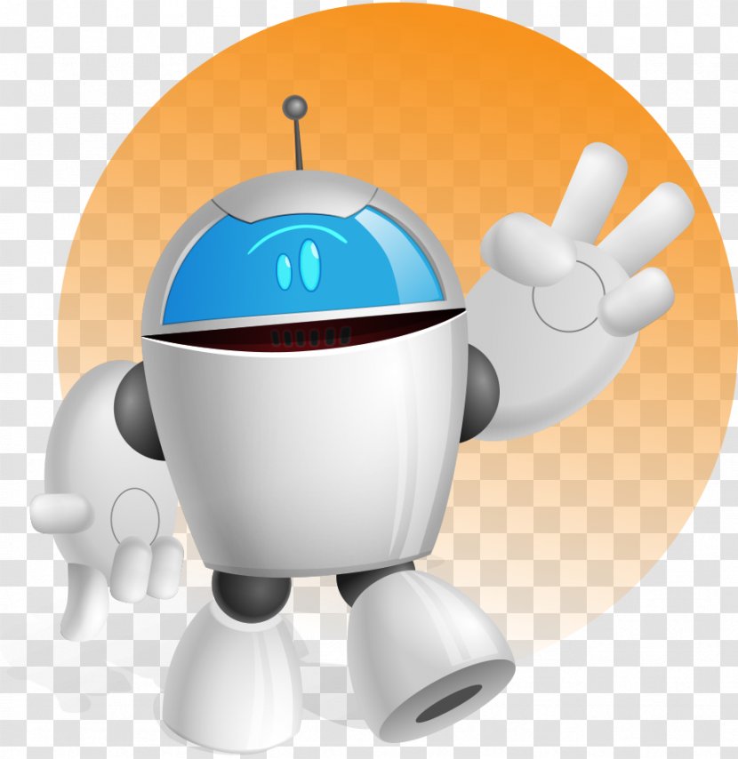 Robotics Euclidean Vector Character - Cartoon - Hand-painted Fat Robot Fashion Transparent PNG