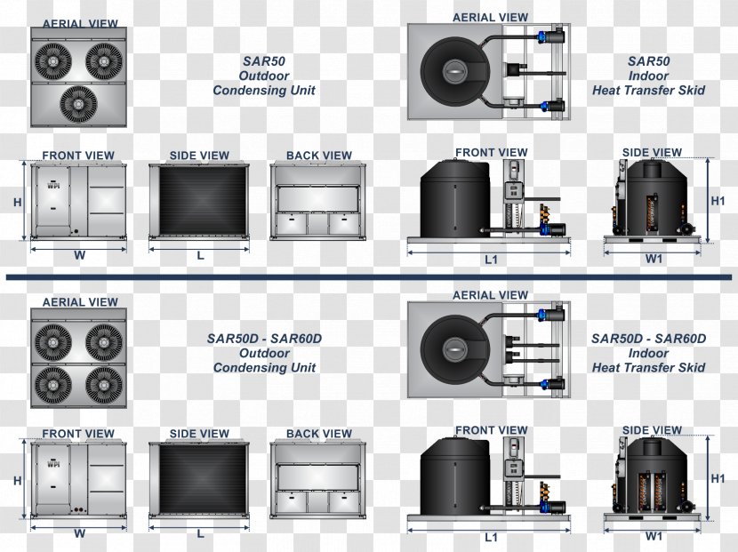 Chiller Condenser Air-cooled Engine Condensation Heat - Electronic Circuit - Transfer Transparent PNG