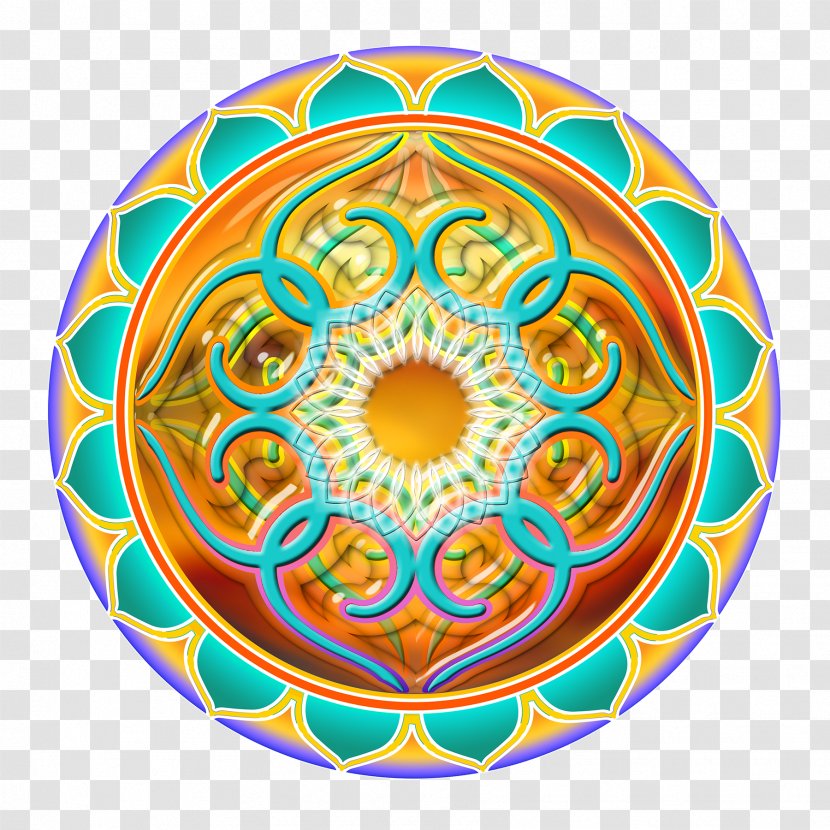 Symmetry Circle - Kaleidoscope - Psychedelic Art Transparent PNG