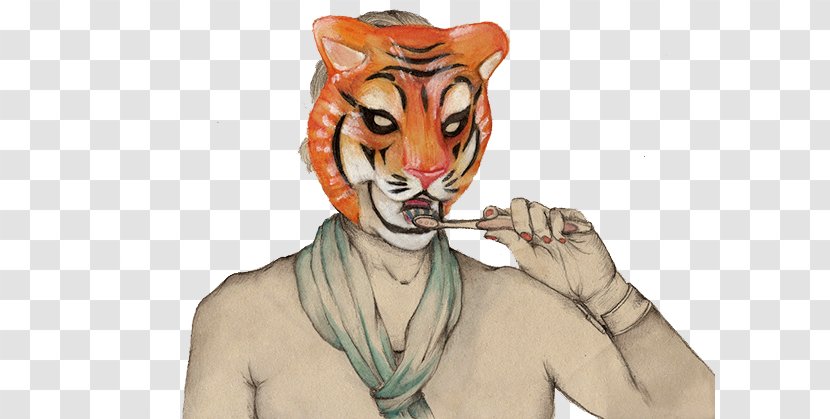 Tiger Lion Illustration - Designer - Mask Transparent PNG