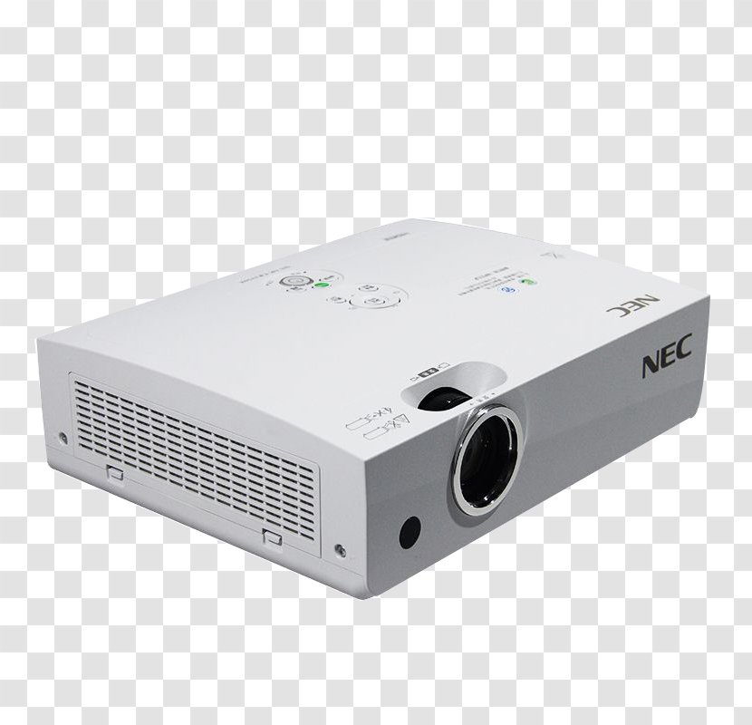 LCD Projector Video High-definition Television Output Device NEC - Highdefinition - White Transparent PNG