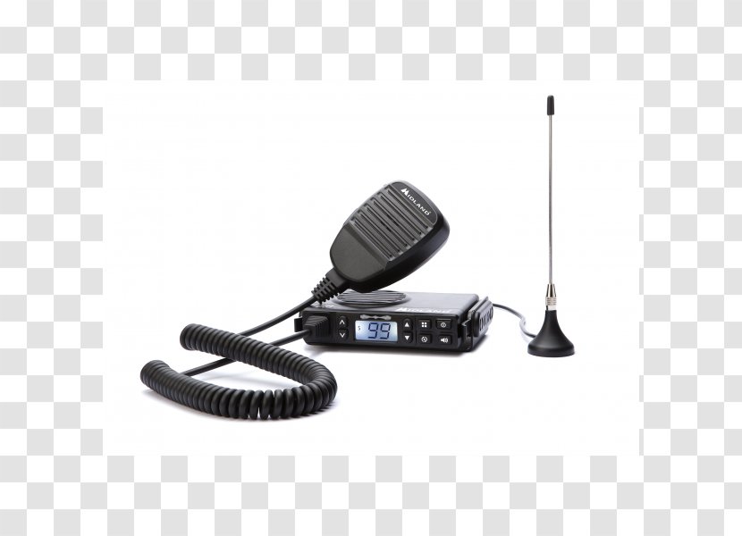 Microphone Midland Radio PMR446 Two-way General Mobile Service - Xt50 Pmr 446 Pair C1178 Transparent PNG