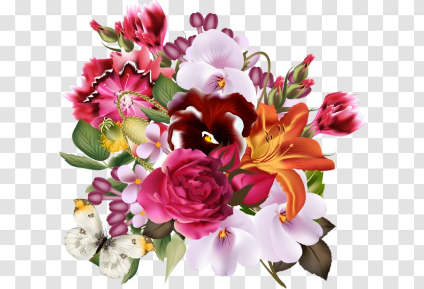 Flower Bouquet Floral Design Illustration Vector Graphics - Cut Flowers Transparent PNG