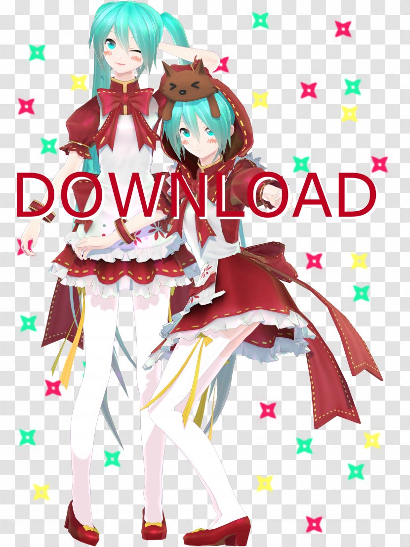 Hatsune Miku Clover Club Cocktail MikuMikuDance DeviantArt - Tree - Red Riding Hood Transparent PNG