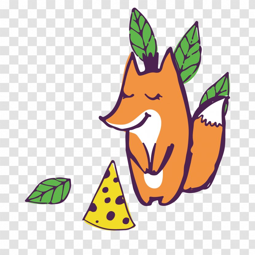 Fox Illustration - Tail - Cute Little Transparent PNG