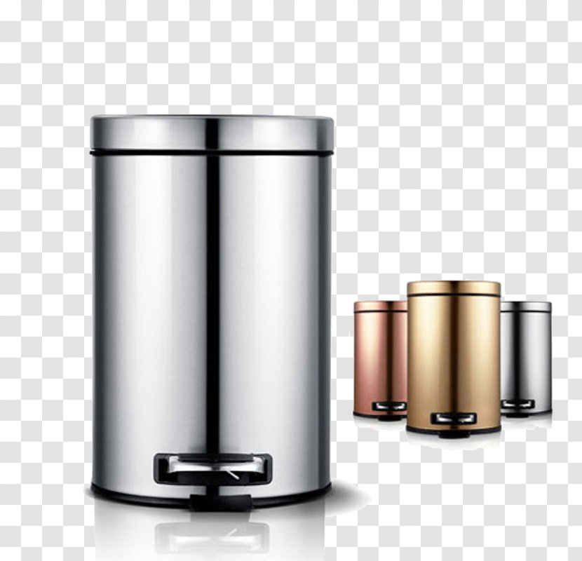 Waste Container Stainless Steel Barrel - Designer - Jimmy Barrels Creative Luxury Home Trash Can Transparent PNG