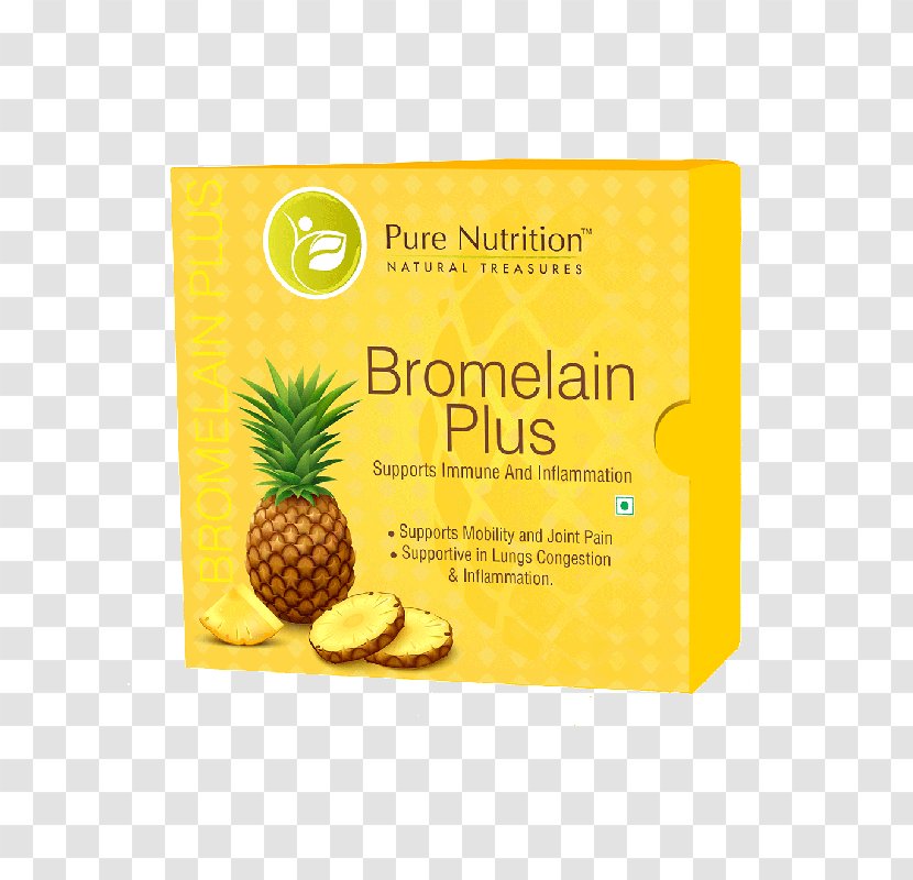 Pineapple Dietary Supplement Pure Nutrition Bromelain Plus Food - Bromeliaceae Transparent PNG