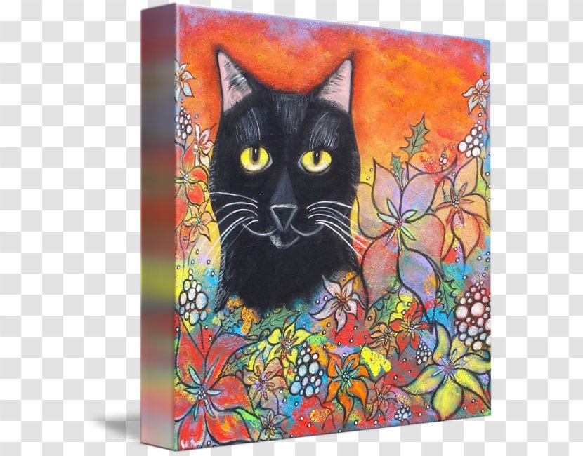 Kitten Painting Whiskers Black Cat Acrylic Paint - Small To Medium Sized Cats Transparent PNG