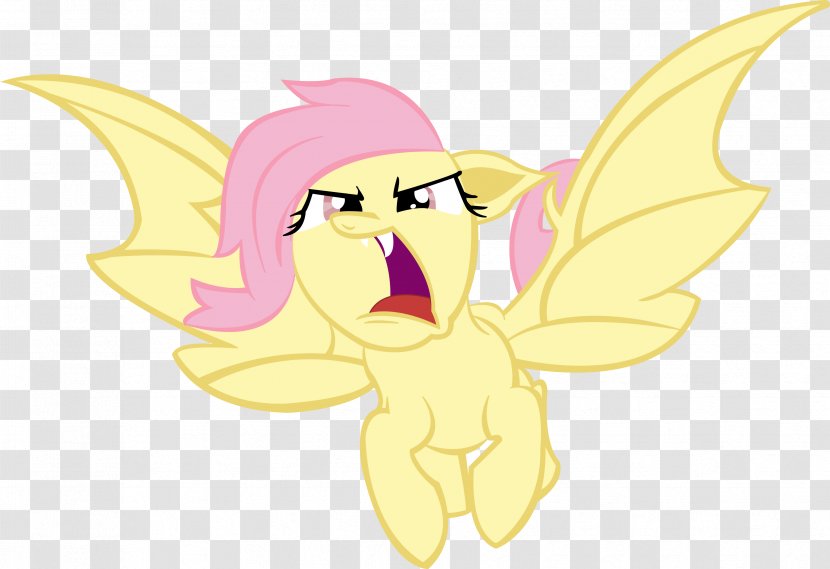Pony Fluttershy Butterfly - Tree Transparent PNG